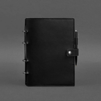 Leather notepad with dated block (Softbook) 9.1 black