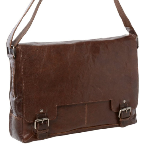 Сумка чоловіча для ноутбука 15,5 Ashwood 8343 Tan (Коричневий)