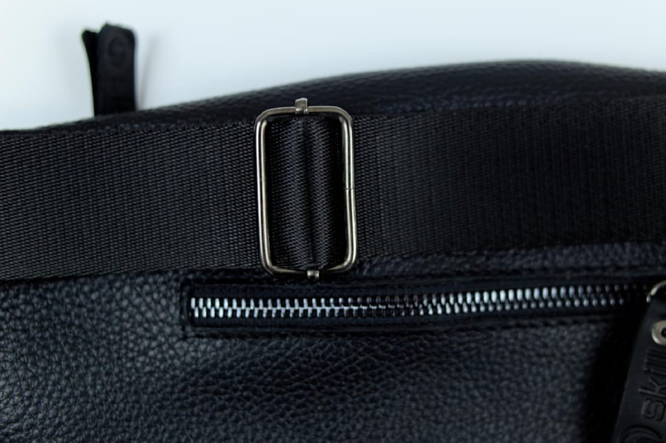Genuine Leather Belt Bag, Leather Belt Bag SKILL Lodka (Black)