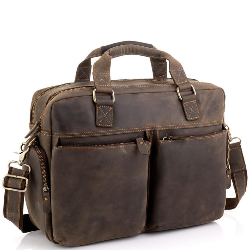 Сумка для ноутбука ділова у вінтажному стилі Tiding Bag D4-002R