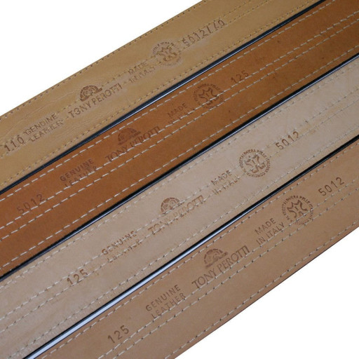 Шкіряний ремень 5012 moro коричневий TONY PEROTTI