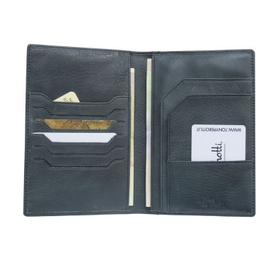 Leather wallet Contatto 3051 fumo smoky