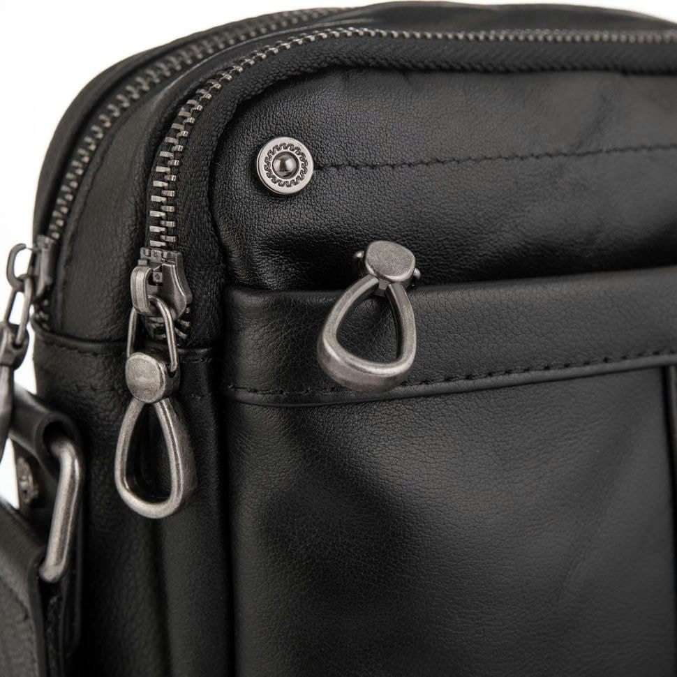 Сумка-мессенджер мужская кожаная Tiding Bag 8915A