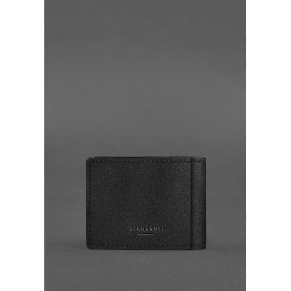 Шкіряна обкладинка на посвідчення Морської охорони Чорна