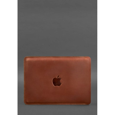 Кожаный чехол для MacBook 15-16 Светло-коричневый