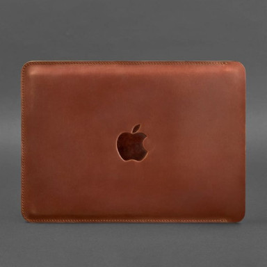 Кожаный чехол для MacBook 15-16 Светло-коричневый
