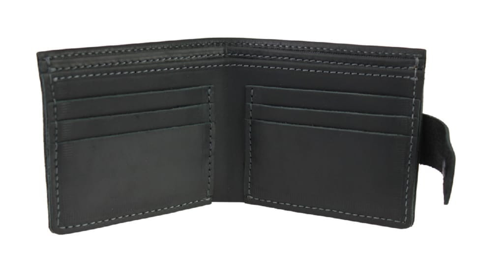 Mens small leather wallet SULLIVAN 962-7(8) black