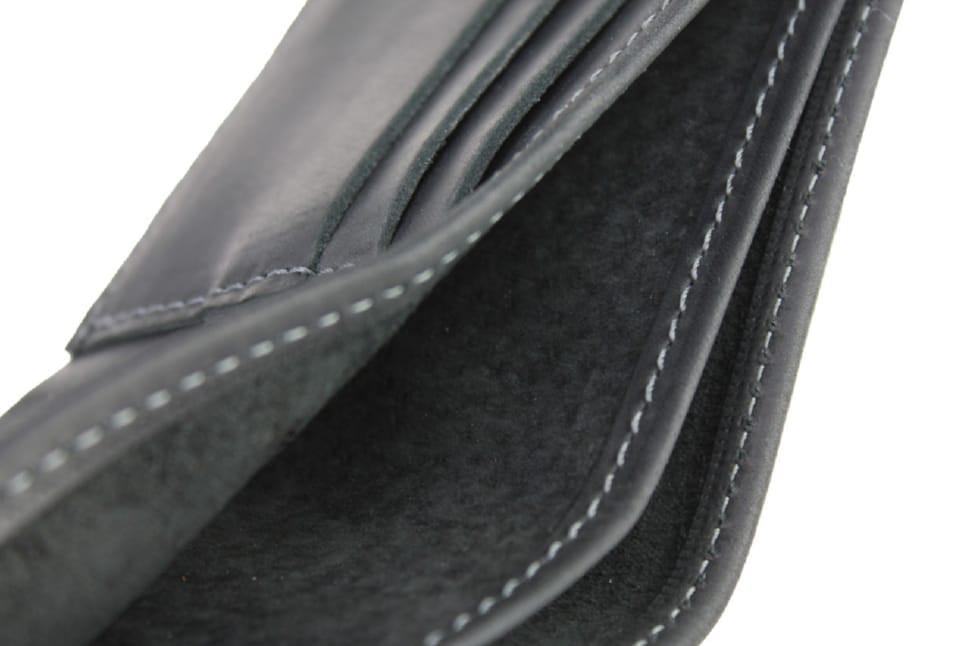 Mens small leather wallet SULLIVAN 962-7(8) black