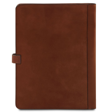 Adriano Leather document case with button closure
