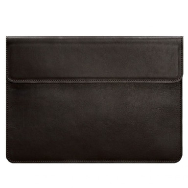 Magnetic Leather Notebook Case Universal Dark Brown