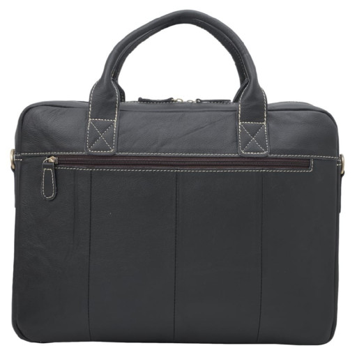 М'який портфель шкіряний BUFFALO BAGS M7212A чорний