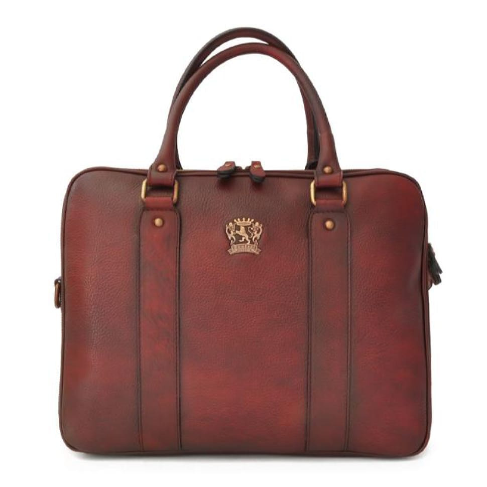 Pratesi BCH230 - Briefcase Magliano in cow leather Bruce Chianti