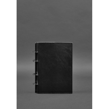 Leather Loop Notebook 9.0 with Charcoal Black Hard Cover