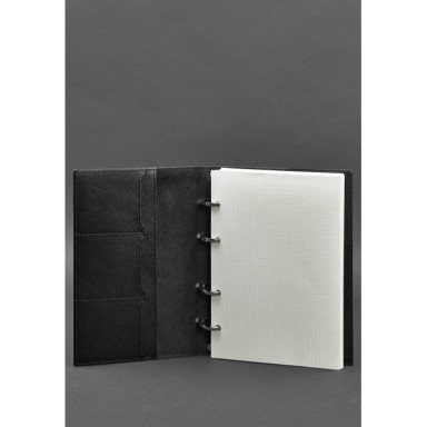 Leather Loop Notebook 9.0 with Charcoal Black Hard Cover