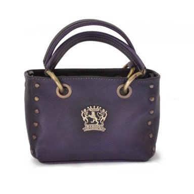 Pratesi BVI158 - Bagnone Lady Bag in cowhide leather Bruce Violet