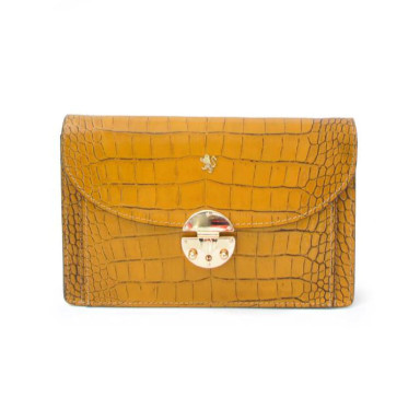 Pratesi KSE203/D - Tullia d'Aragona King Woman Bag in cow leather King Mustard