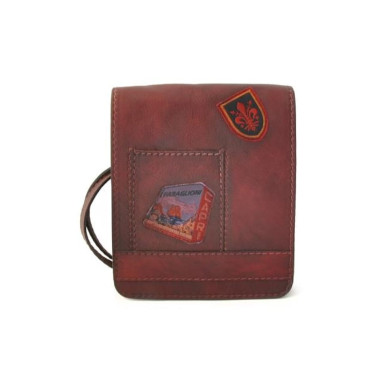 Pratesi BCH182/18 - Messanger Mini Bag in cow leather Bruce Chianti