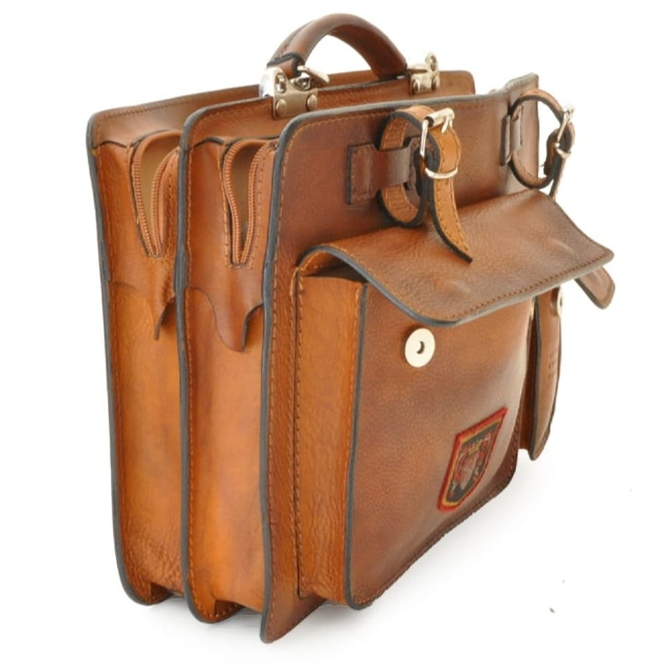 Pratesi BCL466/34 - Business Bag Milano Medium в шкіряній шкірі Bruce Cherry