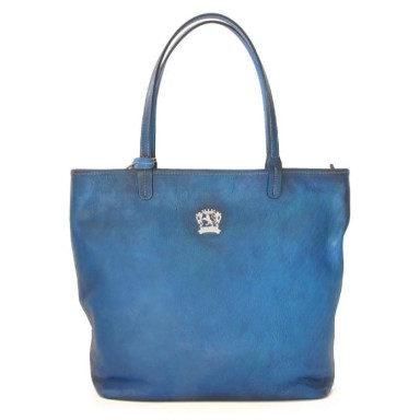 Pratesi BBL461 - Monterchi Tote Bag in cowhide leather Bruce Blue