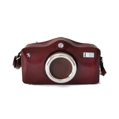 Pratesi RCH444 - Photocamera Radica Shoulder Bag in cow leather Radica Chianti