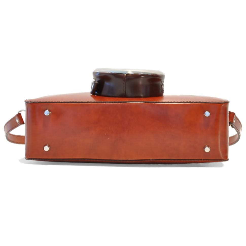 Pratesi RCH444 - Photocamera Radica Shoulder Bag in cow leather Radica Chianti