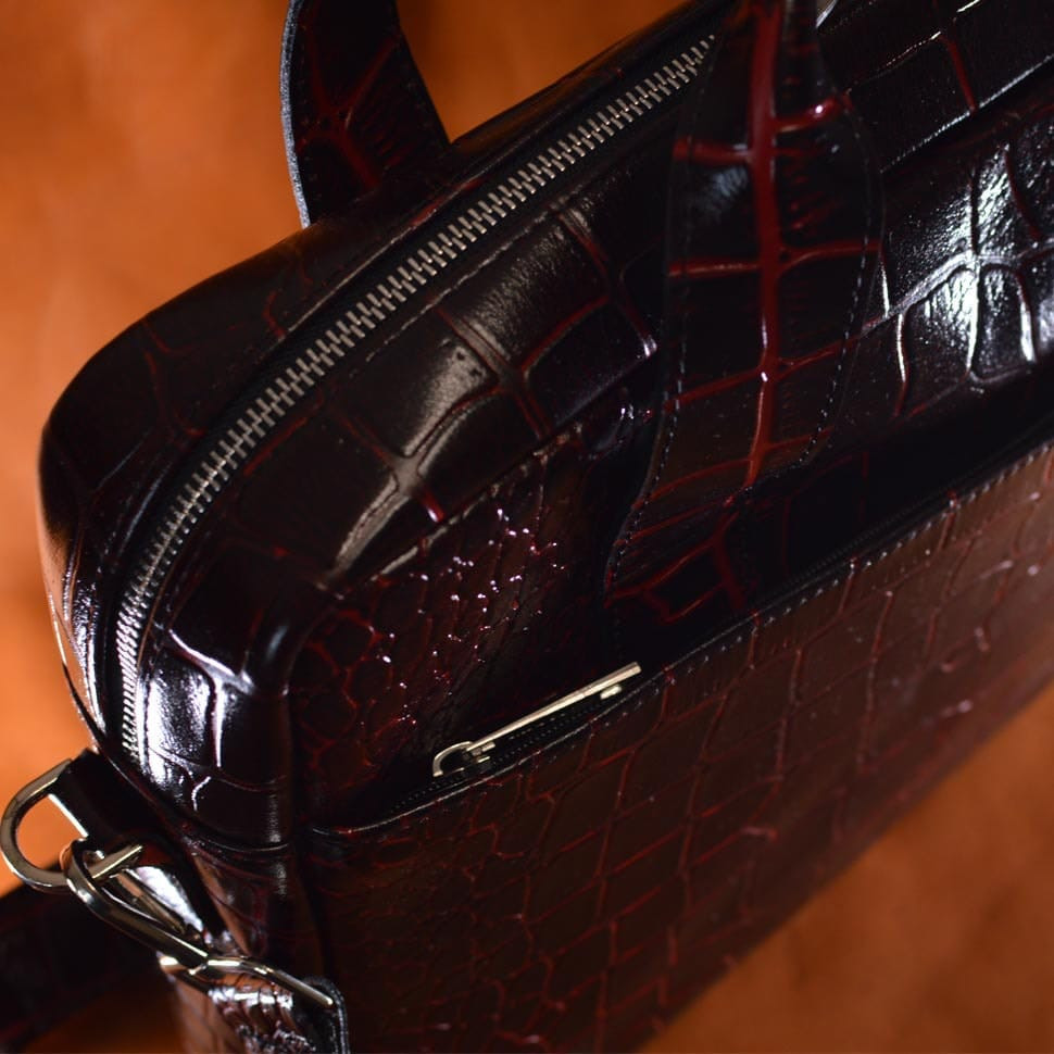 Сумка з тисненням шкіри під рептилію TARWA Diablo REP2-1813-4lx