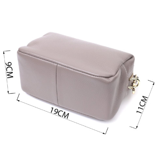 Жіноча цікава сумка з двома ременями з натуральної шкіри Vintage 22275