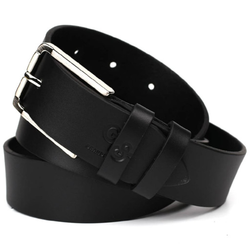 Шкіряний ремінь чорний 35мм Grande Pelle 310012500