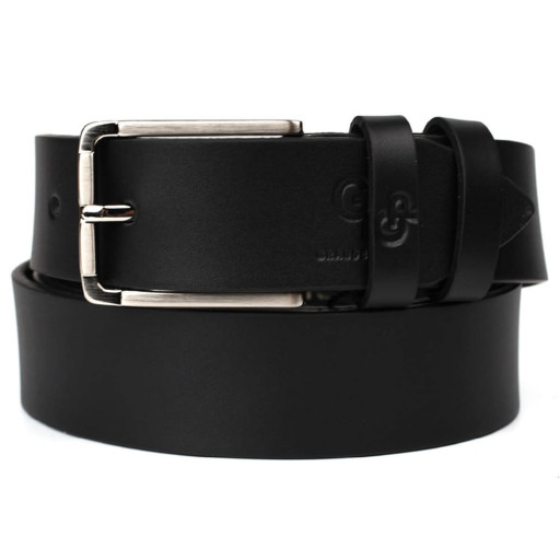 Шкіряний ремінь чорний 35мм Grande Pelle 310012500