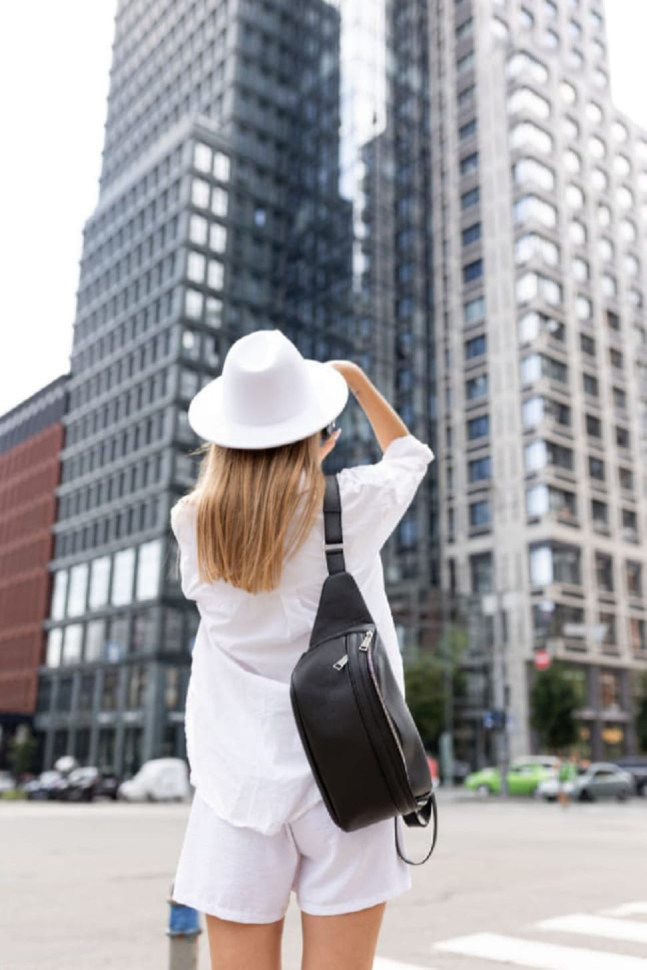 Banana bag for camera TARWA 1313 (Faux-1313-4lx) made of eco-leather (vegan leather)