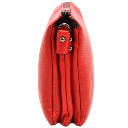Сумка жіноча шкіряна Desisan 2811-4 червоний флотар
