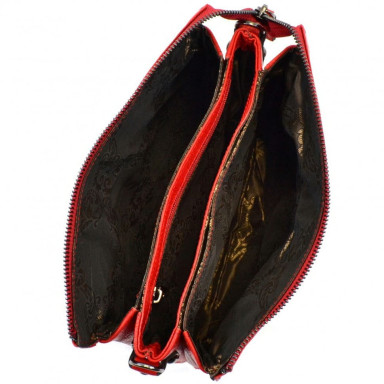 Women's leather bag Desisan 2811-4 red floatar