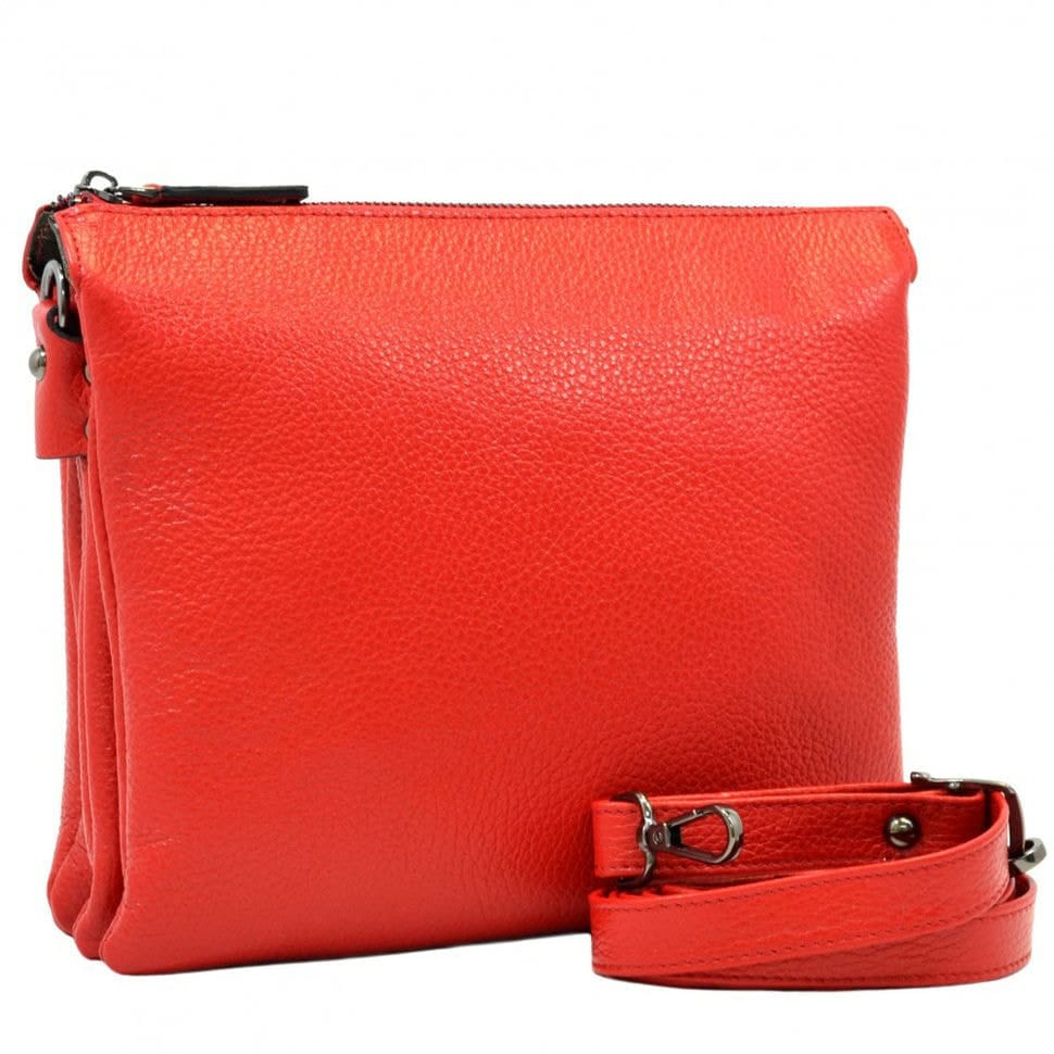 Сумка жіноча шкіряна Desisan 2811-4 червоний флотар