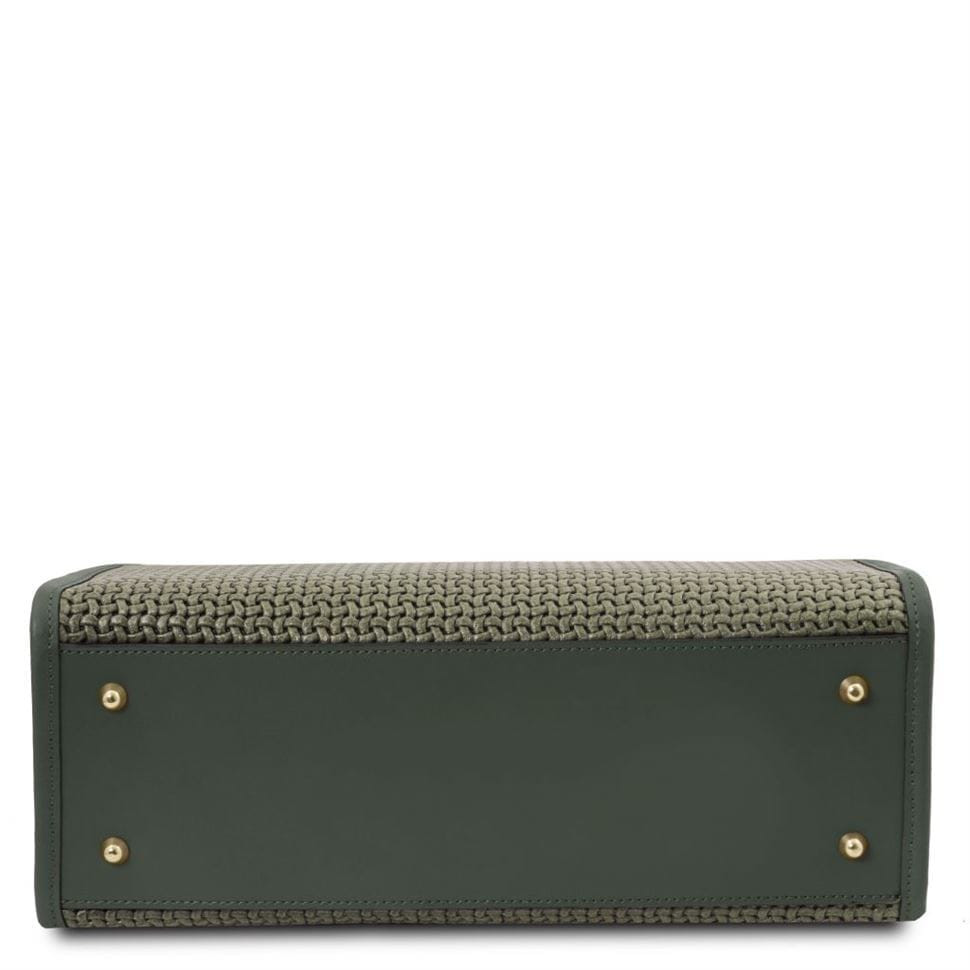 TL Bag Шкіряна сумка-шоппер з плетеним тісненням Tuscany TL141724