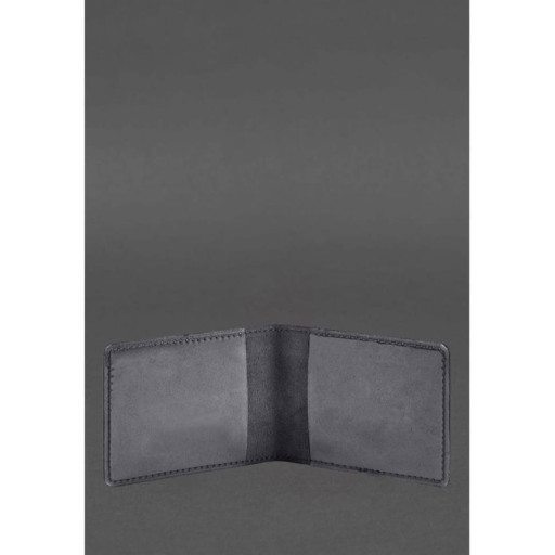 Шкіряна обкладинка для посвідчення учасника бойових дій (УБД) 2.2 синій Crazy Horse