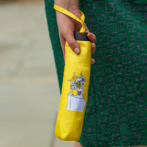 Парасолька жіноча Fulton L884-040171 National Gallery Minilite-2 UV Sunflowers (Соняшники)