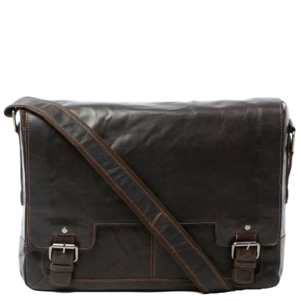 Сумка чоловіча для ноутбука 15,5 Ashwood 8343 Brown (Коричневий)