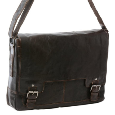 Сумка чоловіча для ноутбука 15,5 Ashwood 8343 Brown (Коричневий)