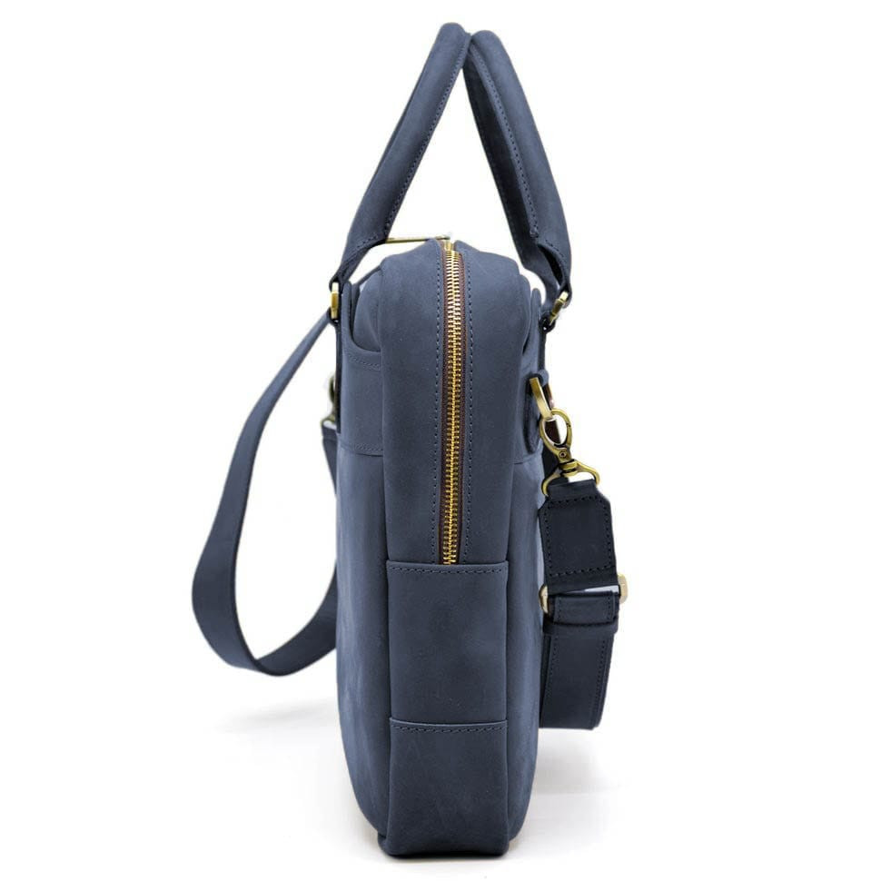 Чоловіча сумка для ноутбука та документів А4 Crazy Horse RK-8839-4lx TARWA синя