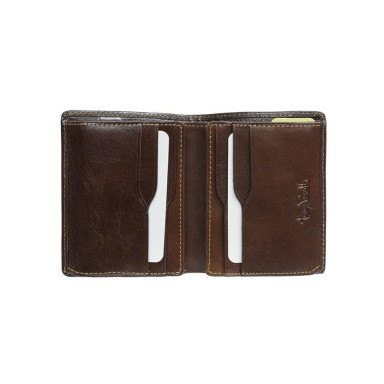 Leather wallet Nevada 3774 moro brown
