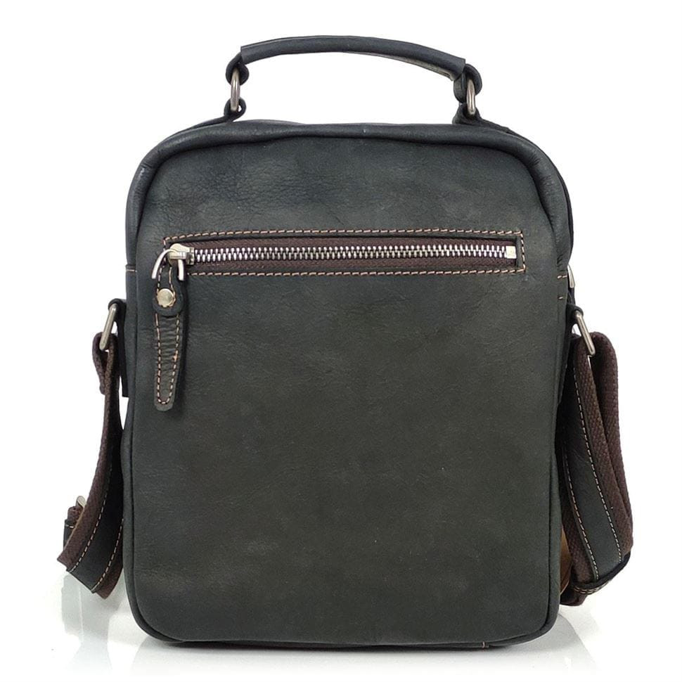 Чоловічий чорний месенджер із ручкою для перенесення Tiding Bag JMD4-V-3088A.