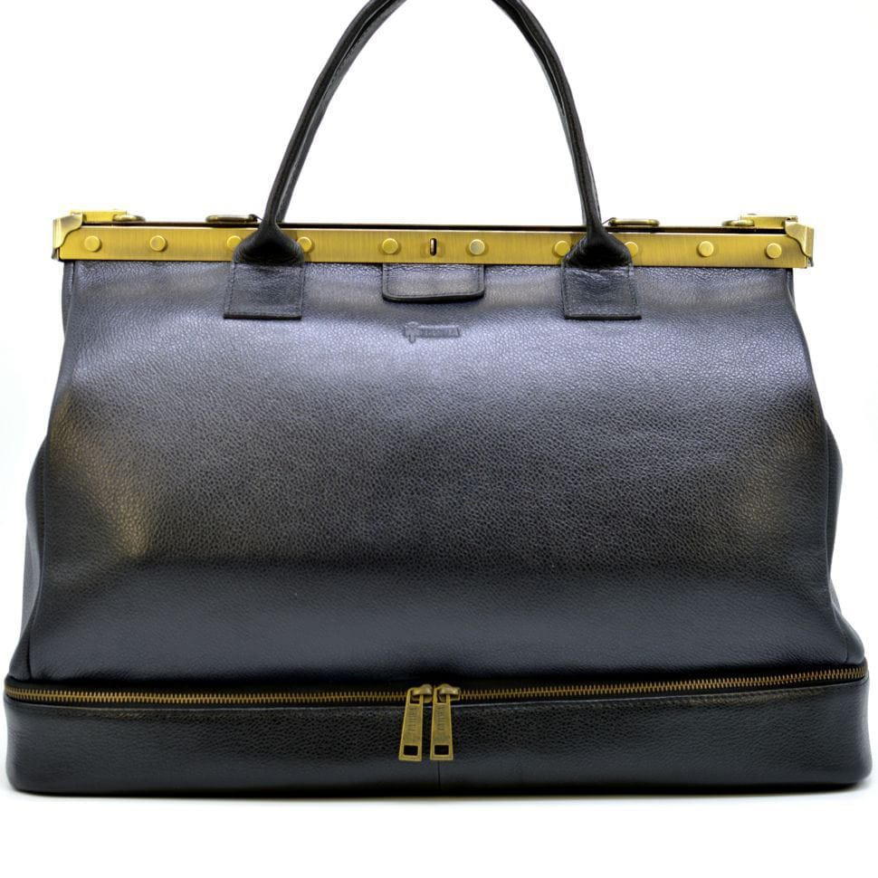 Ексклюзивний саквояж з натуральної шкіри 