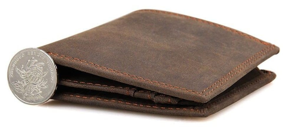 Men's Wallet Vintage 14429 Vintage Style Brown