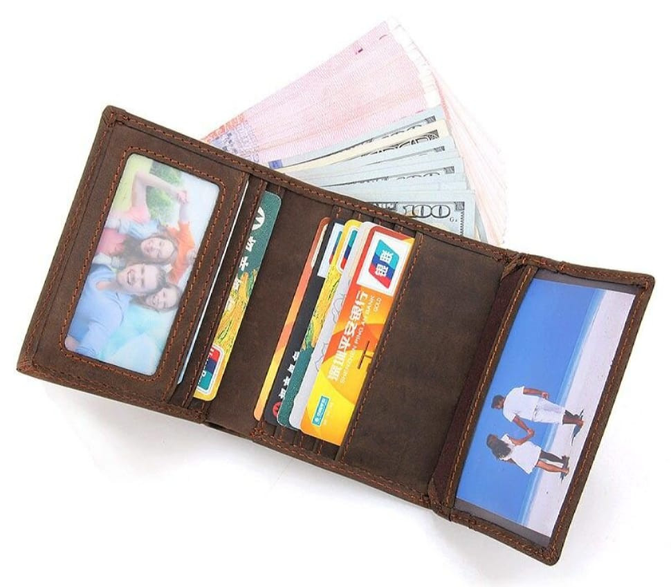 Men's Wallet Vintage 14429 Vintage Style Brown
