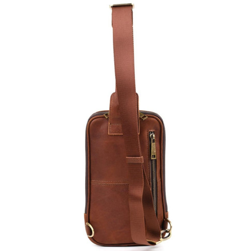 Чоловіча сумка шкіряний бізнес слінг, діловий стиль TARWA GB-1536-4lx