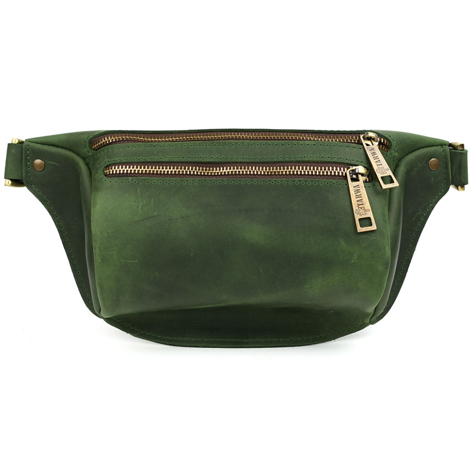 TARWA RE-3105-2lx green fanny pack, size M, 2 compartments