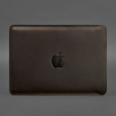 Кожаный чехол для MacBook 15-16 Темно-коричневый