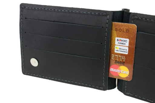 Гаманець чоловічий шкіряний затискач для купюр SULLIVAN 100-1(5) чорний