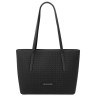 Dedalo Woven printed leather shopping bag