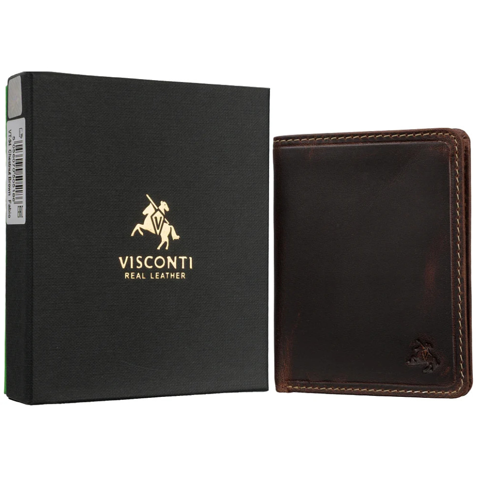 Гаманець чоловічий Visconti VT94 Fabio (Matte Black)